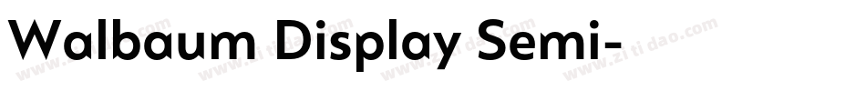 Walbaum Display Semi字体转换
